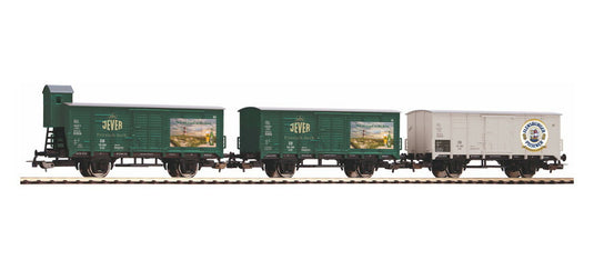 HOゲージ 鉄道模型 Piko ピコ DB Set of 3 beer cars Breweries from Northern Germany Era III DC