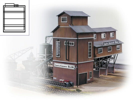 HOゲージ 鉄道模型 Piko ピコ 砂工場グレーディングタワー E. Blum Grading Tower Sand Work E. Blum