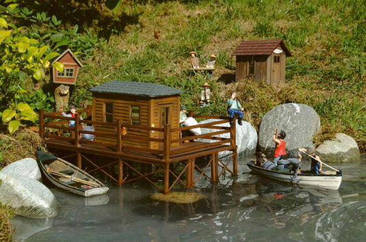 Gゲージ 鉄道模型 Piko ピコ Kit for a fishing hut with a movable door