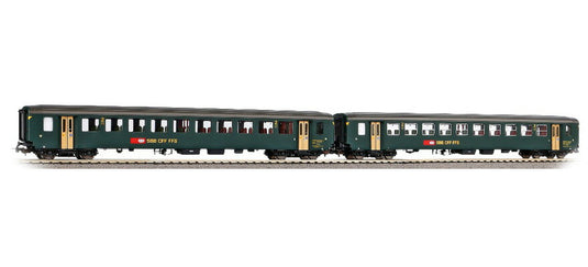 HOゲージ 鉄道模型 客車 Piko ピコ 2 pcs Passenger car set EW I SBB Epoch IV AC