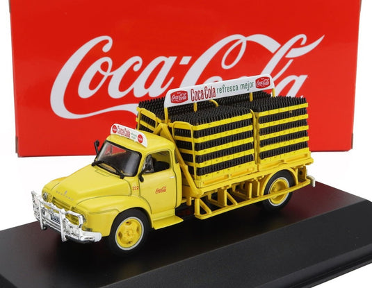 BEDFORDベッドフォード J6 トラック コカコーラボトル 1964 イエロー PLANETA-DEAGOSTNI-COCA-COLA-COLLECTION / EDICOLA 1/72 ミニカー