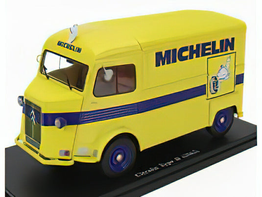 CITROEN - HY VAN MICHELIN 1962 - WITHOUT CARD BOX - SENZA SCATOLA - YELLOW BLUE/EDICOLA 1/24ミニカー