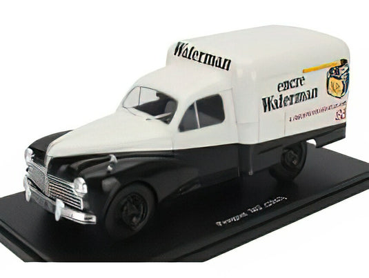 PEUGEOT - 203 VAN ENCRE WATERMAN 1957 - WITHOUT CARD BOX - SENZA SCATOLA - WHITE BLACK/EDICOLA 1/24ミニカー