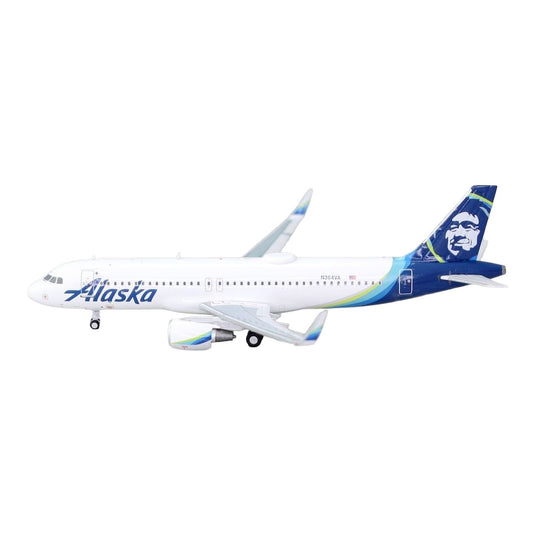 アラスカ航空 Alaska Airlines エアバス A320-214 N364VA / Panda Model 1/400 飛行機模型 旅客機