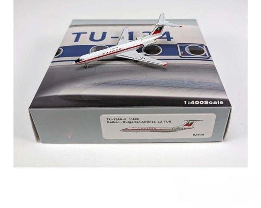 バルカン・ブルガリア航空 Balkan Bulgarian Airlines ツポレフ Tu-134A LZ-TUR / Panda Model 1/400 飛行機模型 旅客機
