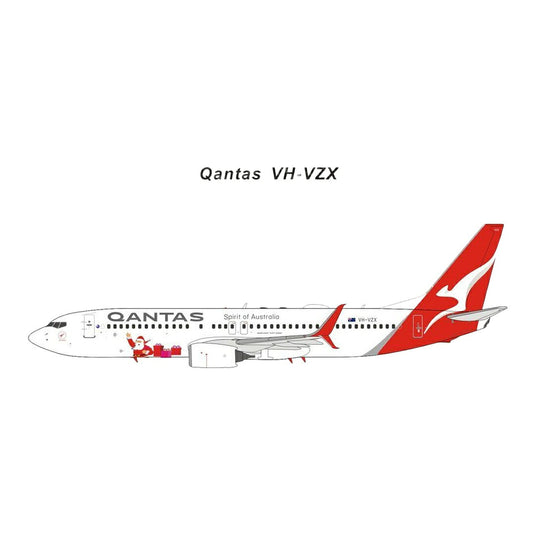 カンタス航空 Qantas ボーイング 737-800 VH-VZX クリスマス特別塗装 / Panda Model 1/400 飛行機模型 旅客機