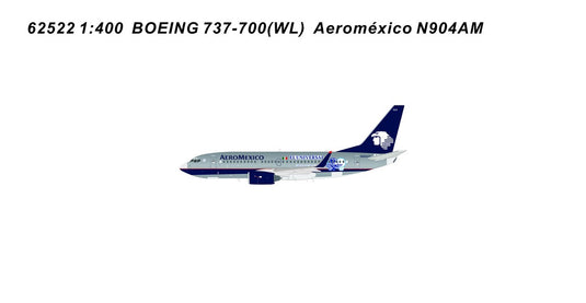 アエロメヒコ Aeromexico ボーイング 737-700 / Panda Model 1/400 飛行機模型 旅客機