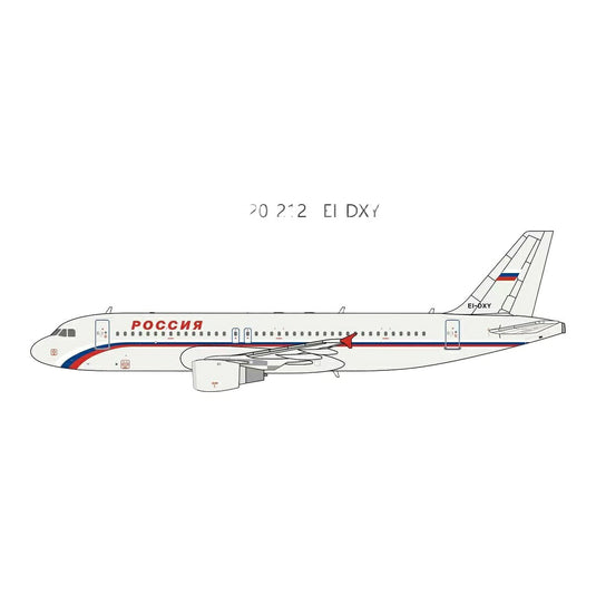ロシア航空 Rossiya Airlines エアバス A320-212 / Panda Model 1/400 飛行機模型 旅客機