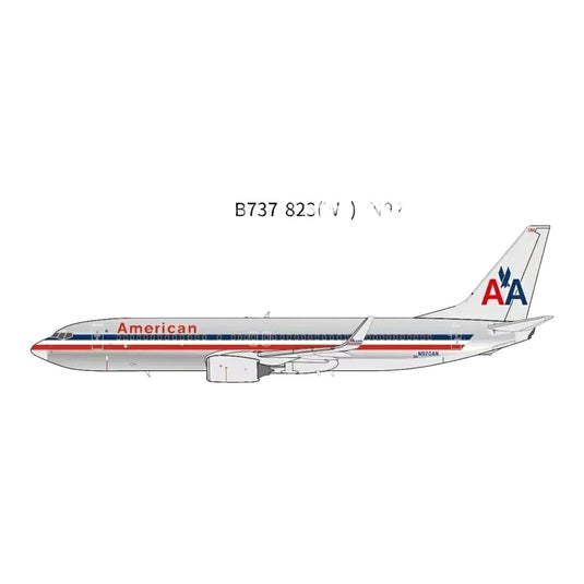 アメリカン航空 American Airlines ボーイング 737-823(WL) / Panda Model 1/400 飛行機模型 旅客機