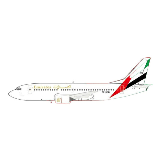 エミレーツ航空 Emirates ボーイング 737-300 AP-BCD / Panda Model 1/400 飛行機模型 旅客機