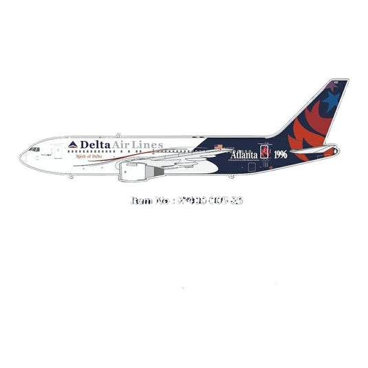 デルタ航空 Delta Air Lines ボーイング 767-200 N102DA 「Spirit of Delta」 / Panda Model 1/400 飛行機模型 旅客機