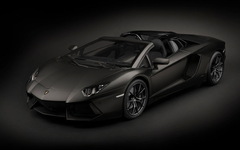 ギャラリービューアに画像をロードする, 【予約】LAMBORGHINIランボルギーニ AVENTADOR LP700-4 Roadster NERO NEMESIS - MATT BLACK/Pocher 1/8 モデルキット
