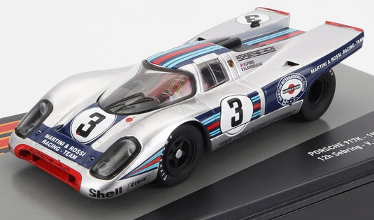 PORSCHEポルシェ 917K チームマルティーニ 優勝 セブリング12h 1971 シルバーブルー PORSCHE-RACING COLLECTION / EDICOLA 1/43 ミニカー