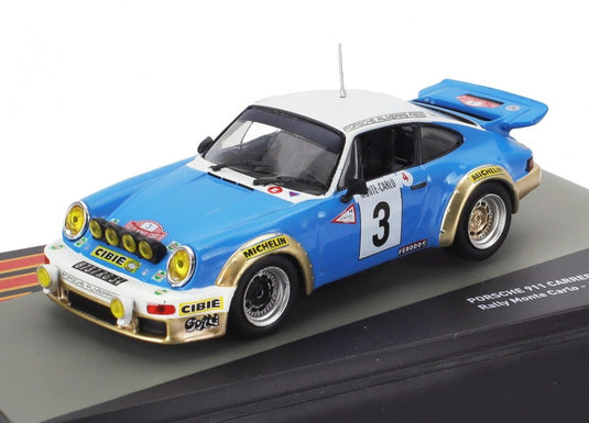 PORSCHEポルシェ 911 SC 3.0L ジタン 優勝 モンテカルロラリー 1978 ブルーホワイト PORSCHE-RACING COLLECTION / EDICOLA 1/43 ミニカー