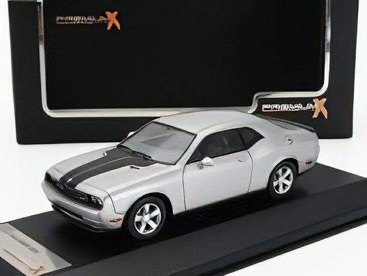 DODGE - CHALLENGER SRT8 2009 - SILVER BLACK/PREMIUM-X 1/43ミニカー