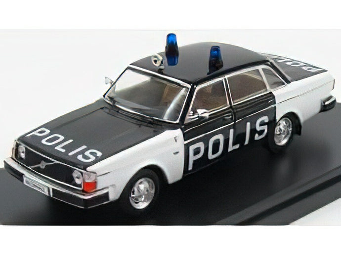 【予約】12月以降発売予定VOLVO - 244 POLIS SWEDISH POLICE 1978 - BLACK WHITE/PREMIUM-X 1/43ミニカー