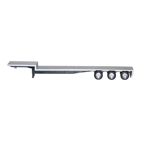3-Axle Drop Deck 48' Trailer Chrome Wheelsクロームホイール / PROMOTEX 1/87 模型