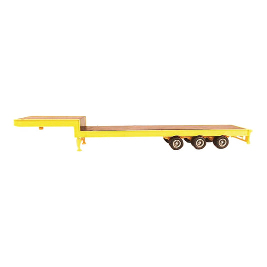 3-Axle Step Deck Equipment Trailer with Ramps / PROMOTEX 1/87 模型
