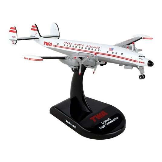 TWAトランスワールド航空 TWA ロッキード L-1049 / Postage Stamp 1/300 飛行機模型 旅客機