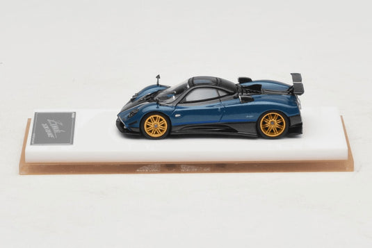 Paganiパガーニ Zondaゾンダ Tricoloreトリコローレ エクスポーズドカーボン ブルー / Henson & Heaven 1/64 ミニカー