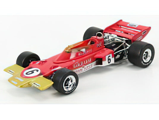 LOTUS - F1  72C TEAM LOTUS N 6 WORLD CHAMPION WINNER FRENCH GP 1970 JOCHEN RINDT - RED GOLD/QUARTZO 1/43ミニカー
