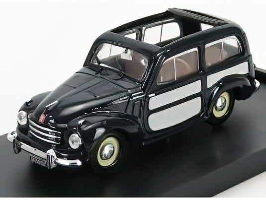 FIAT 500C BELVEDERE APERTA 1951 BLUE WHITE/BRUMM 1/43ミニカー
