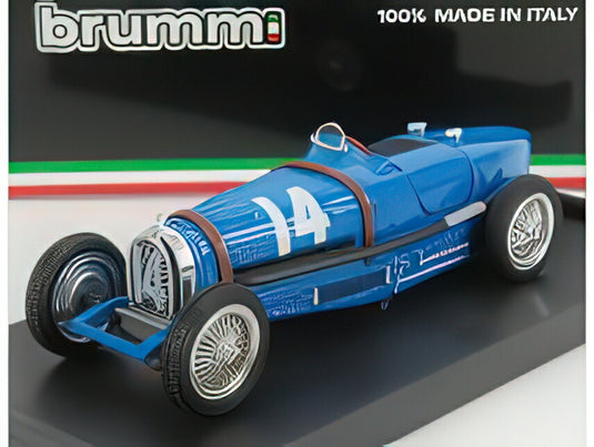 BUGATTI  F1  TIPO 59 N N 14 FRANCE GP 1934 TAZIO NUVOLARI  BLUETTE/BRUMM 1/43ヘルメット