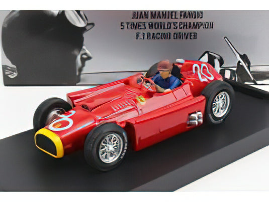 FERRARI F1 D50 N 20 2nd MONACO GP JUAN MANUEL FANGIO 1956 WORLD CHAMPION フィギュア付 RED/BRUMM 1/43ミニカー