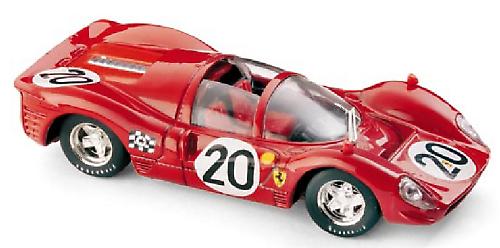 Ferrariフェラーリ 330 P4 Spiderスパイダー 1967 Le Mansルマン Amon Vaccarella / BRUMM 1/43 ミニカー
