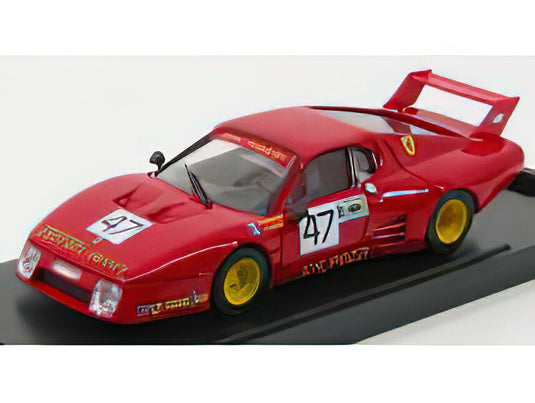 FERRARI 512 BB CH.POZZI FRANCIA LE MANS N 47 1980 RED/BRUMM 1/43ミニカー