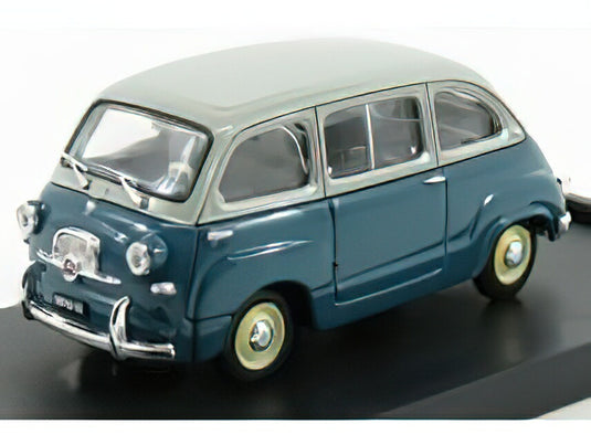 FIAT 600 MULTIPLA BERLINA I SERIES 1956 LIGHT BLUE LIGHT GREY/BRUMM 1/43ミニカー