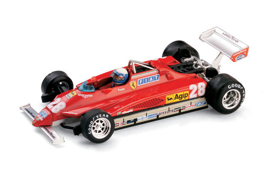 Ferrariフェラーリ 126 C2 1982 Pironi ドライバー付 / BRUMM 1/43 ミニカー