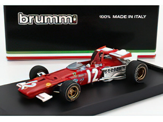 FERRARI F1 312B N 12 WINNER GP AUSTRIAN 1970 JACKY ICKX RED WHITE/BRUMM 1/43ミニカー