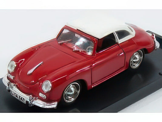 PORSCHE 356 HARD TOP 1952 RED WHITE/BRUMM 1/43ミニカー
