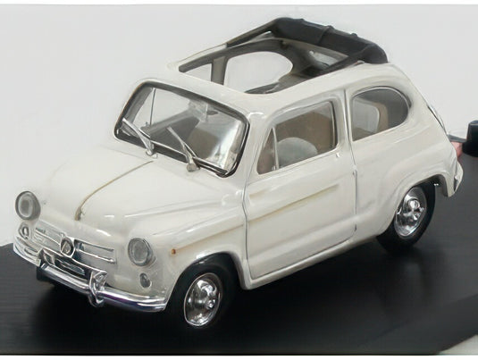 FIAT 600D TRASFORMABILE APERTA 1960 BIANCO 207/BRUMM 1/43ミニカー