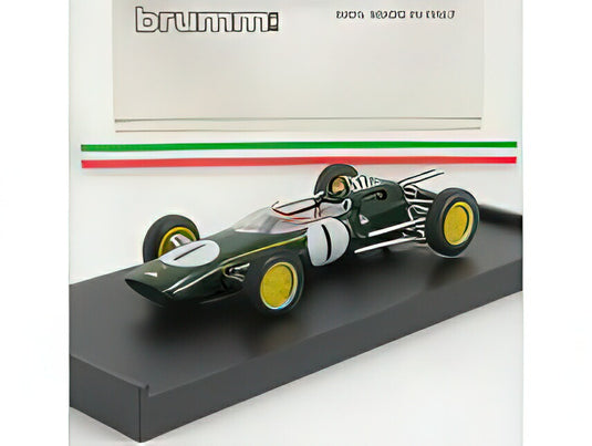 LOTUS  F1 25 N 1 WINNER BELGIUM GP JIM CLARK 1963 WORLD CHAMPION  GREEN/BRUMM 1/43ヘルメット