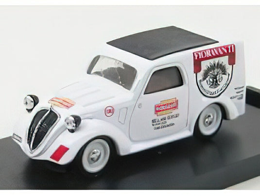 FIAT 500B VAN FIORAVANTI 1950 WHITE/BRUMM 1/43ミニカー