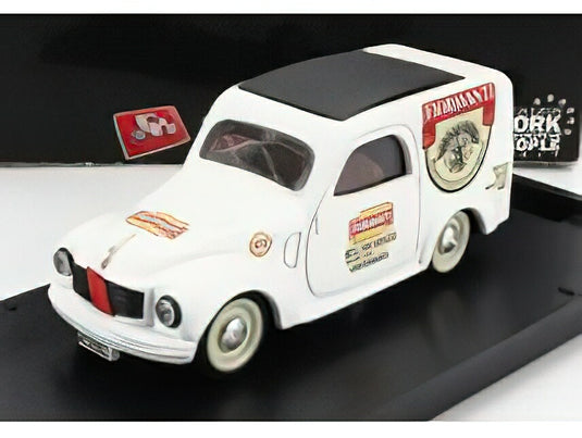 FIAT 500C VAN FIORAVANTI 1950 WHITE/BRUMM 1/43ミニカー
