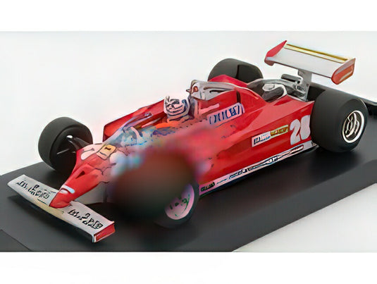 FERRARI  F1 126CK TURBO N 28 MONACO GP 1981 D.PIRONI フィギュア付き RED/BRUMM 1/43ヘルメット