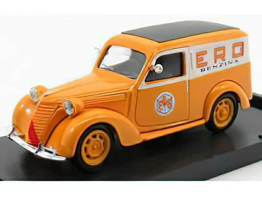FIAT 1100 VAN FURGONE ERG 1950 ORANGE WHITE/BRUMM 1/43ミニカー