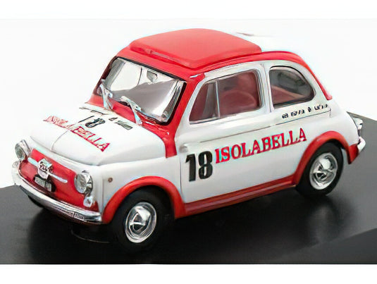 FIAT NUOVA 500D AMARO ISOLABELLA 1960 WHITE RED/BRUMM 1/43ミニカー