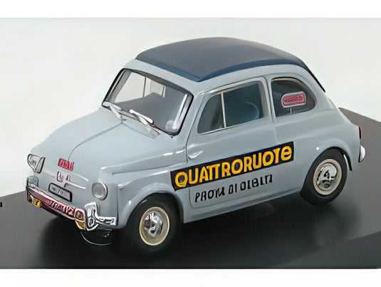 FIAT  500 NUOVA 1958  PROVA DI DURATA QUATTRORUOTE  GREY/BRUMM 1/43ミニカー