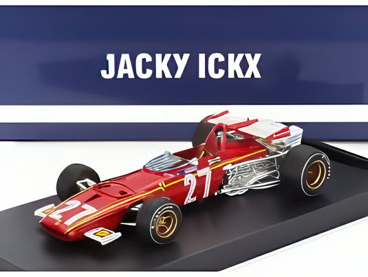 フェラーリ  F1 312B N 27 ベルギーGP 1970 ジャッキー イクス - レッド ホワイト/ BRUMM 1/43 ミニカー
