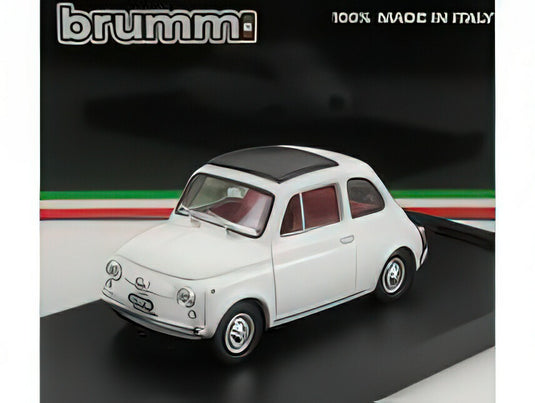 FIAT  500F TETTO CHIUSO  CLOSED 1965  BIANCO/BRUMM 1/43ヘルメット