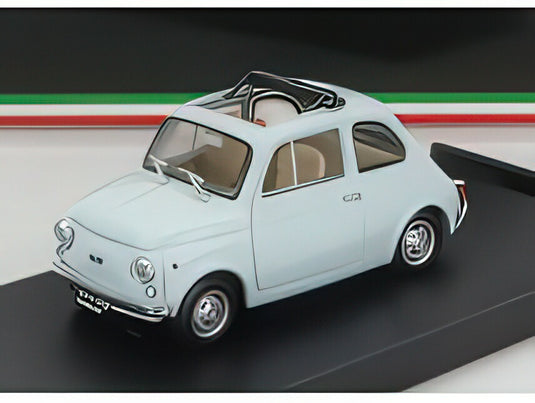 FIAT  500R TETTO APERTO 1972  AZZURRO CHIARO/BRUMM 1/43ミニカー