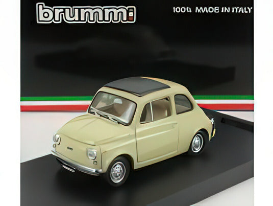 FIAT  500R TETTO CHIUSO  CLOSED 1972  AVORIO ANTICO/BRUMM 1/43ヘルメット