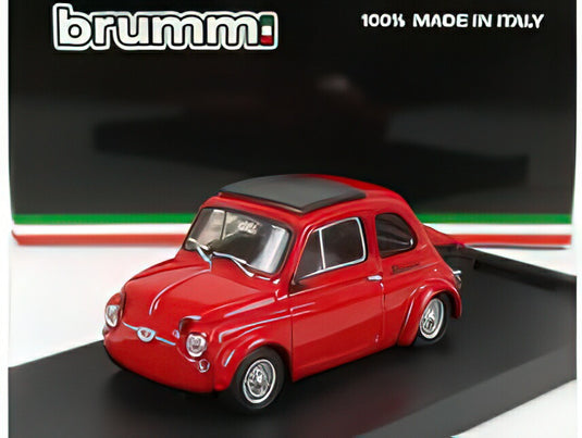 FIAT  500 590GT N 0 GIANNINI VALLELUNGA 1969  RED/BRUMM 1/43ヘルメット