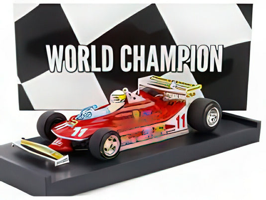 FERRARI  F1  312T4 N 11 WORLD CHAMPION WINNER MONACO GP 1979 JODY SCHECKTER フィギュア付き RED/BRUMM 1/43ミニカー