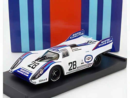 PORSCHE  917K MARTINI RACING TEAM N 28 1000km AUSTRIA 1971 HELMUT MARKO  GERARD LARROUSSE  WHITE BLUE RED/BRUMM 1/43ミニカー