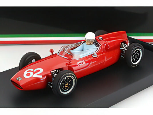 COOPER  F1  T53 MASERATI N 62 ITALY GP 1961 L.BANDINI フィギュア付き RED/BRUMM 1/43ヘルメット